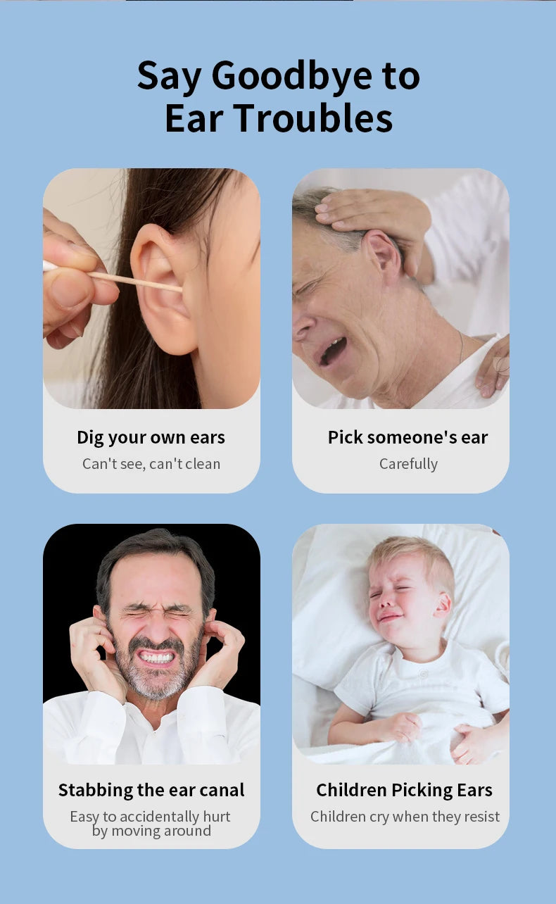 Wireless Ear Camera - HD Ear Wax Removal Tool with LED Light