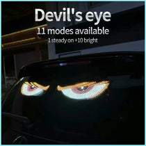 Car Dynamic Eye LED Lights – Flexible Rear Window Display, 12V, 4 Colors