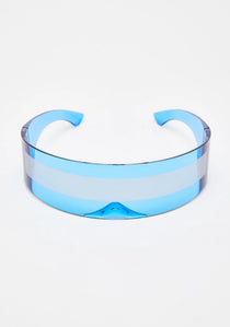 RMM Futuristic Narrow Visor Sunglasses – Mirror Lens, Unisex, 13 Color Options