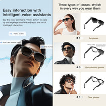 AI Smart Glasses M08 – HD Camera, Translation & Voice Assistant