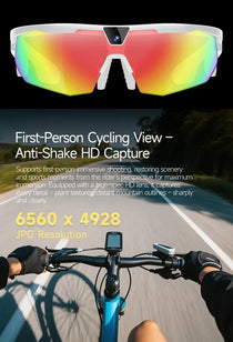 yaocx W640 AI Smart Sports Glasses – 32MP Camera, IP66, Bluetooth 5.3 & Real-Time Translation
