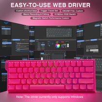 AULA WIN60 HE Pro MAX Gaming Keyboard – Hall Effect, 8000Hz, RT Adjustable, Hot-Swap