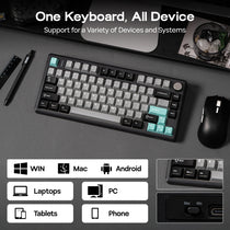 EPOMAKER TH80 V2 Mechanical Keyboard – 75%, Tri-Mode, 8000mAh, Gasket Mount, RGB
