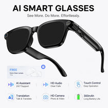 AI Smart Glasses M08 – HD Camera, Translation & Voice Assistant