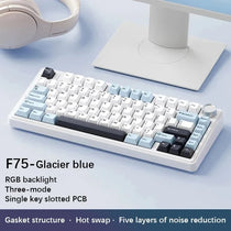 AULA F75 Mechanical Gaming Keyboard – 75%, Triple Mode, RGB, Hot-Swap, Gasket Mount