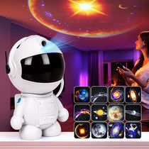 DBF Astronaut Galaxy Projector – 12 Films, 360° Rotation, 3 Brightness, USB