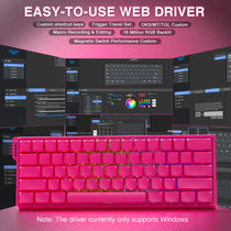 AULA WIN60 HE Pro MAX Gaming Keyboard – Hall Effect, 8000Hz, RT Adjustable, Hot-Swap