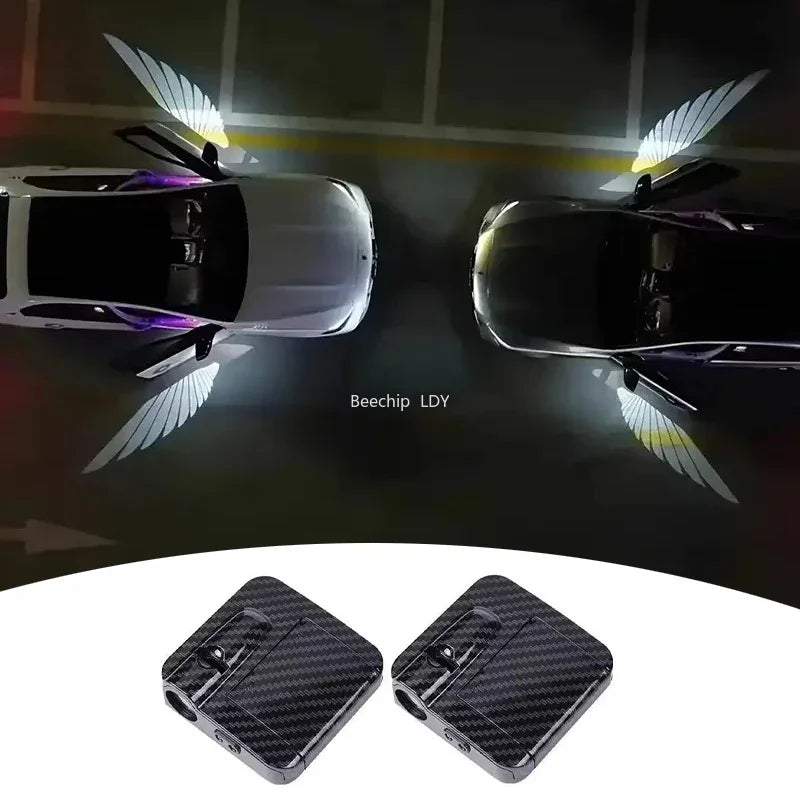 Wireless HD Laser Car Door Projector – Auto Sensor, No Wiring, Battery Powered, 2/4pcs Main image