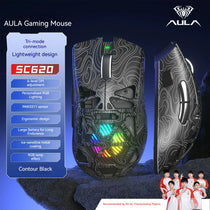 AULA SC620 Wireless Gaming Mouse – PAW3311, Tri-Mode, 12800 DPI, Hollow Design