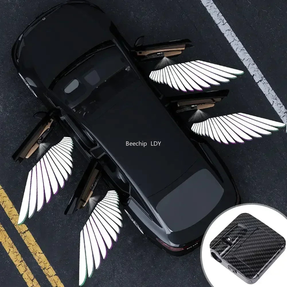 Wireless HD Laser Car Door Projector – Auto Sensor, No Wiring, Battery Powered, 2/4pcs Secondary image