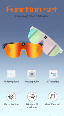 Ola Esporte AI Smart Cycling Glasses – 800MP Sony Camera, 1200P Video & Real-Time Translation