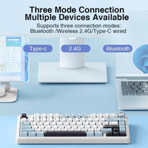 AULA F75 Mechanical Gaming Keyboard – 75%, Triple Mode, RGB, Hot-Swap, Gasket Mount