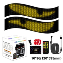LED Devil Eye Car Display – Programmable RGB Matrix, Bluetooth App Control, IP65, 6 Sizes
