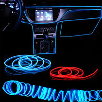 Car Interior EL Neon Strip Light – USB, Flexible, DIY Ambient Light, 1M/3M/5M, 3 Colors
