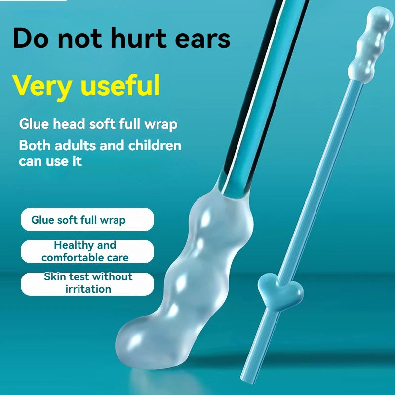 Silicone Sticky Ear Wax Remover – Disposable Adhesive Ear Picks for Kids & Adults, S/L Sizes (1 or 3 Pack) Main image