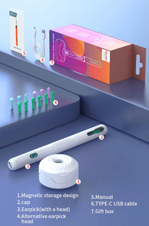 NATFIRE NK3 Pro Smart Visual Ear Cleaner – 1296P HD WiFi Otoscope Ear Wax Removal Kit