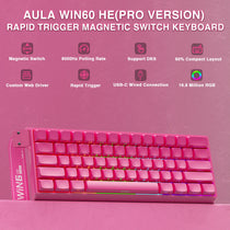 AULA WIN60 HE Pro MAX Gaming Keyboard – Hall Effect, 8000Hz, RT Adjustable, Hot-Swap